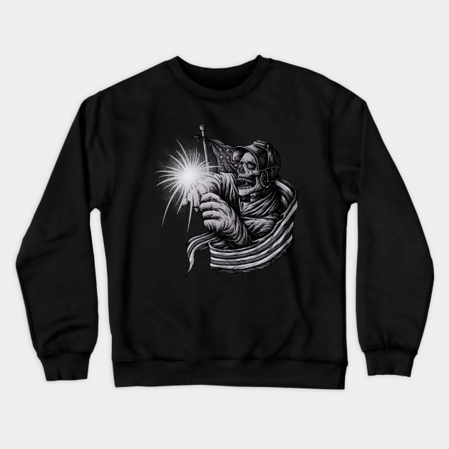 American Welder Crewneck Sweatshirt by damnoverload